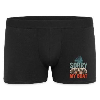 Sorry I Have Plans With My Boat Captain Sail Sailo - Men's Boxer Shorts - black - Front