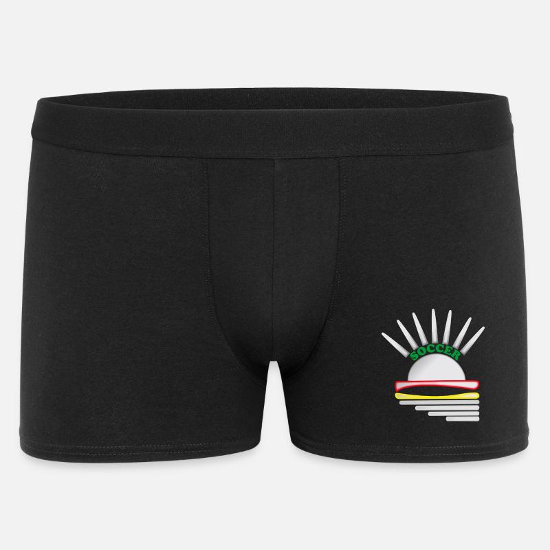 Fußball Logo - Männer Boxer Shorts - Schwarz