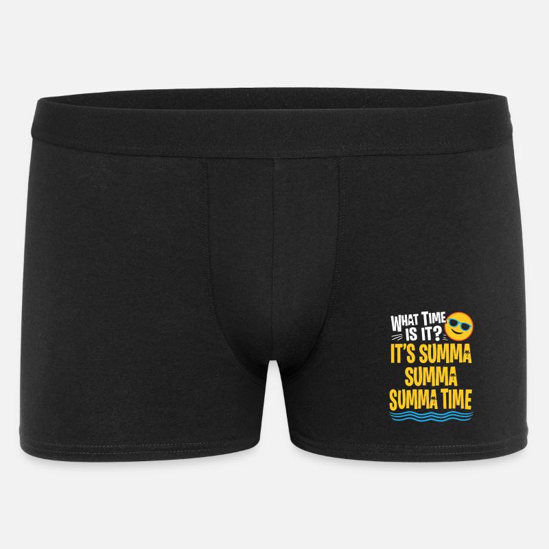 Summa Summa Time Tee - Boxer Homme - noir