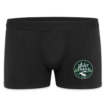 Quiet Trails Club Slow Hiking Forest - Men's Boxer Shorts - black - Front