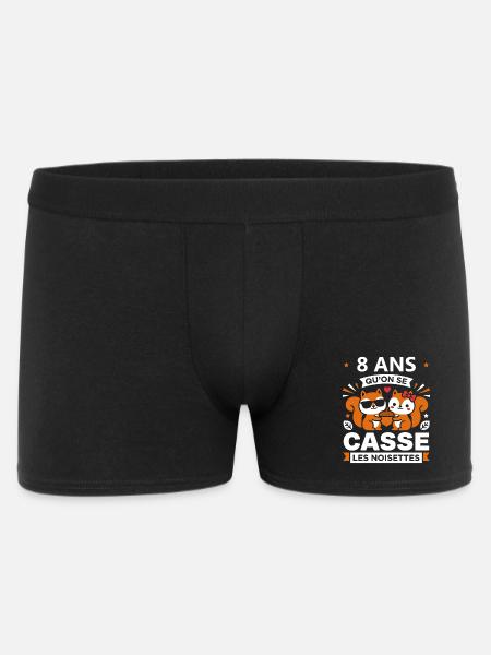 8 ANS Célébration Noisettes - Boxer Homme - noir