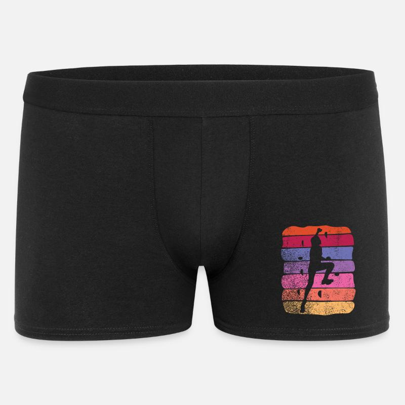 Boulderer Boulder Bouldern - Männer Boxer Shorts - Schwarz