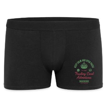 Keep Calm And Open Packs Trading Card Adventures - Men's Boxer Shorts - black - Front
