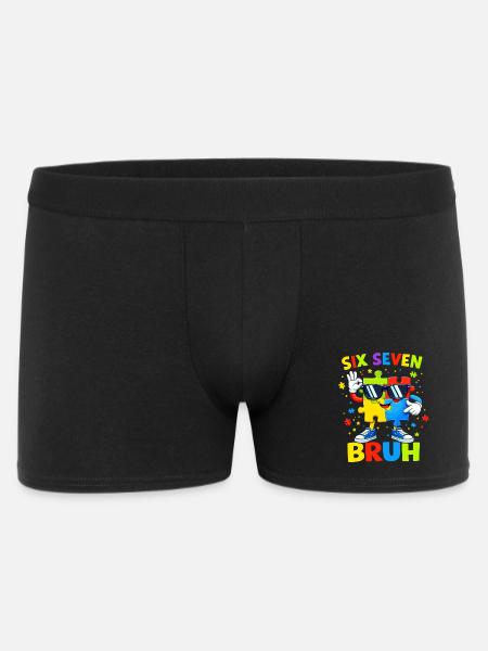 Six Seven Bruh 67. Geburtstag Junge Mädchen Puzzle - Männer Boxer Shorts - Schwarz