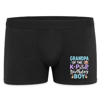 Grandpa of The K-Pop Birthday Boy - Men's Boxer Shorts - black - Front