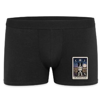 Carte de tarot Border Collie - Boxer Homme - noir - Devant