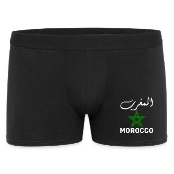 Morocco Graphic Funny Morocco Nation Flag Morocco - Boxer Homme - noir - Devant