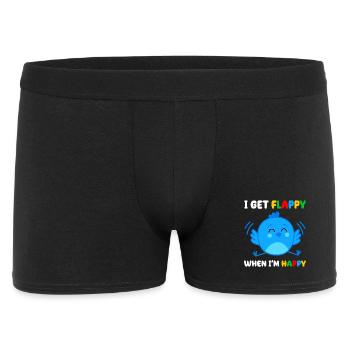 Oiseau bleu de la joie battante - Boxer Homme - noir - Devant