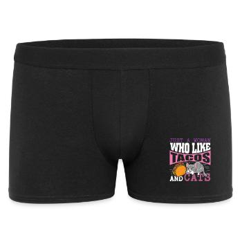 Chat Taco Chat Domestique Propriétaire de Chat - Boxer Homme - noir - Devant