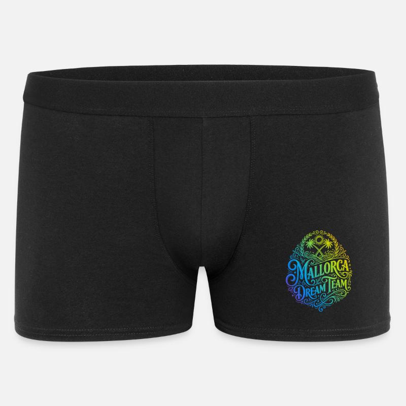 Mallorca Dream Team Bunt - Männer Boxer Shorts - Schwarz