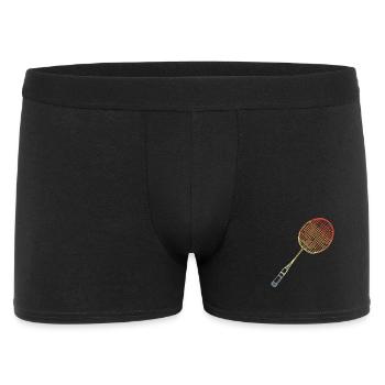 Badminton Racket Sketch - Men's Boxer Shorts - black - Front