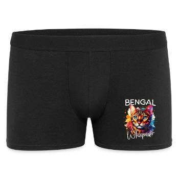 Le Murmureur de chats du Bengale - Boxer Homme - noir - Devant