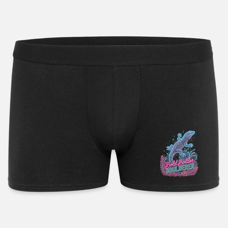 Bouldern Bold Bolder Boulderer - Männer Boxer Shorts - Schwarz