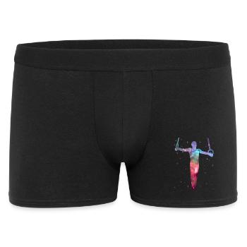 Gymnasts, Ring Gymnastics, Gymnastics, Space Gymnastics - Men's Boxer Shorts - black - Front
