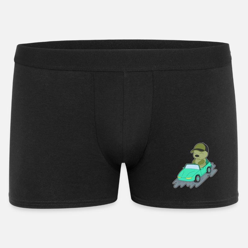 Chenille Car - Boxer Homme - noir