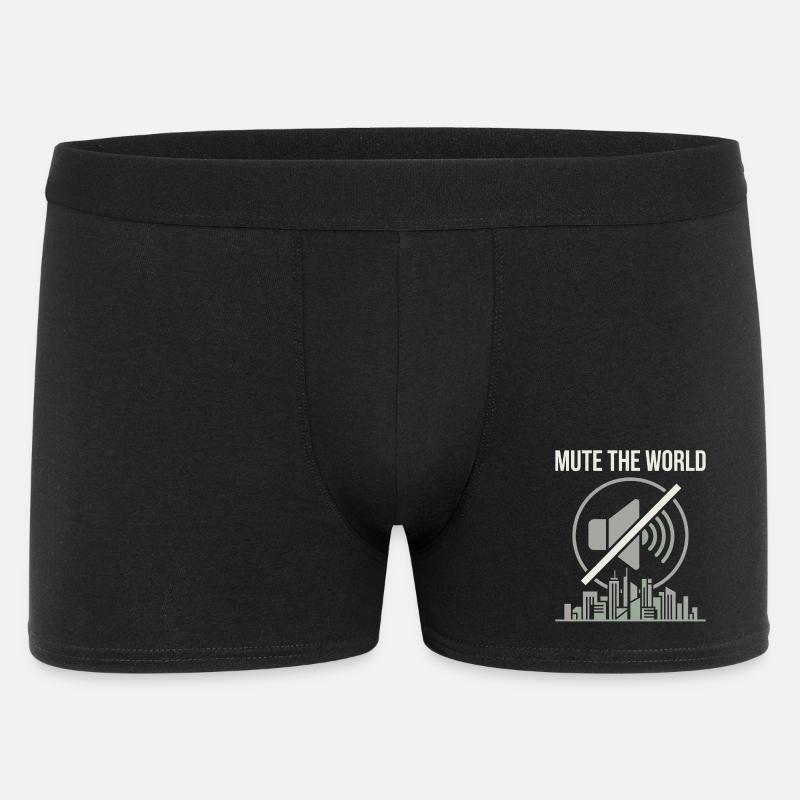 Mute Time - Men's Boxer Shorts - black