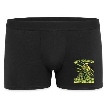 Budgie Wellensittich Australischer Sittich Budgie  - Männer Boxer Shorts - Schwarz - Vorne