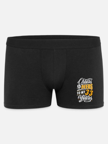 33e anniversaire - Boxer Homme - noir