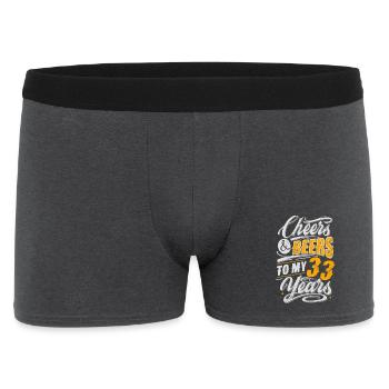 33e anniversaire - Boxer Homme - charbon - Devant