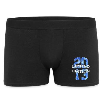 LIMITED EDITION 2013 13 JAHRE 13. GEBURTSTAG - Männer Boxer Shorts - Schwarz - Vorne