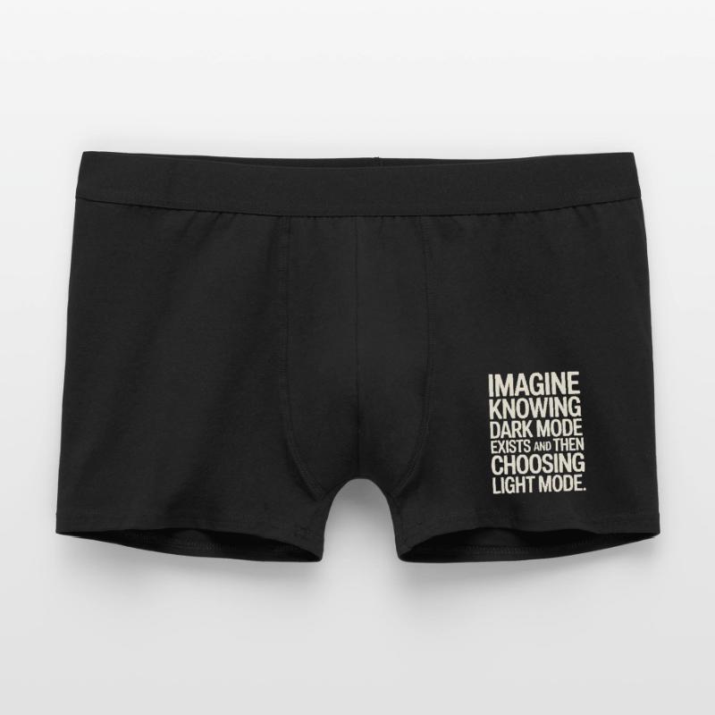 Le mode sombre existe Programmeur IT Nerd Coder Office Boxer Homme