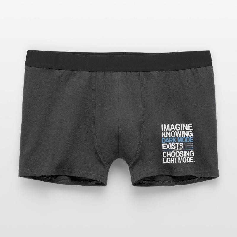 Dark Mode Exists Programmierer IT Nerd Coder Büro Männer Boxer Shorts