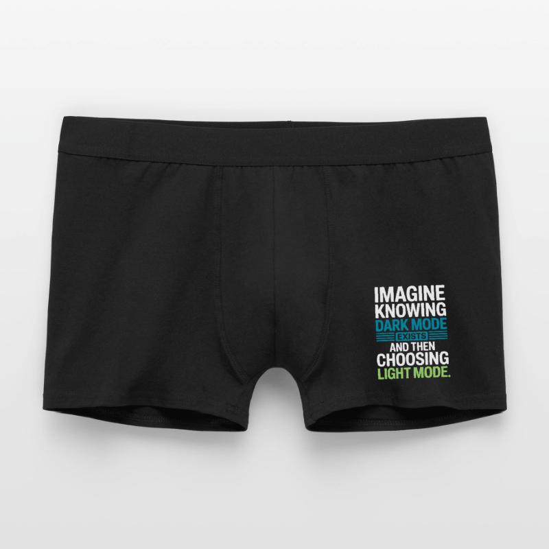 Le mode sombre existe Programmeur IT Nerd Coder Office Boxer Homme