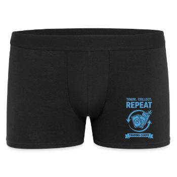 Trade Collect Repeat Trading Cards Card Collector - Men's Boxer Shorts - black - Front