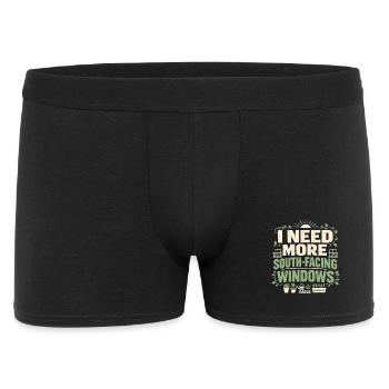 Mehr Südfenster | Urban Jungle - Männer Boxer Shorts - Schwarz - Vorne