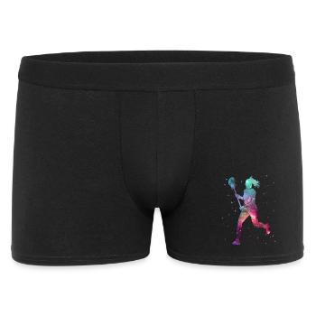 Lacrosse Joueur Espace Lacrosse féminin Filles - Boxer Homme - noir - Devant