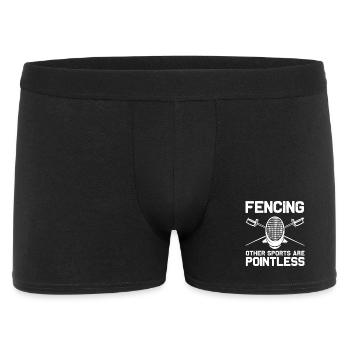 Escrime féroce : sports inutiles - Boxer Homme - noir - Devant