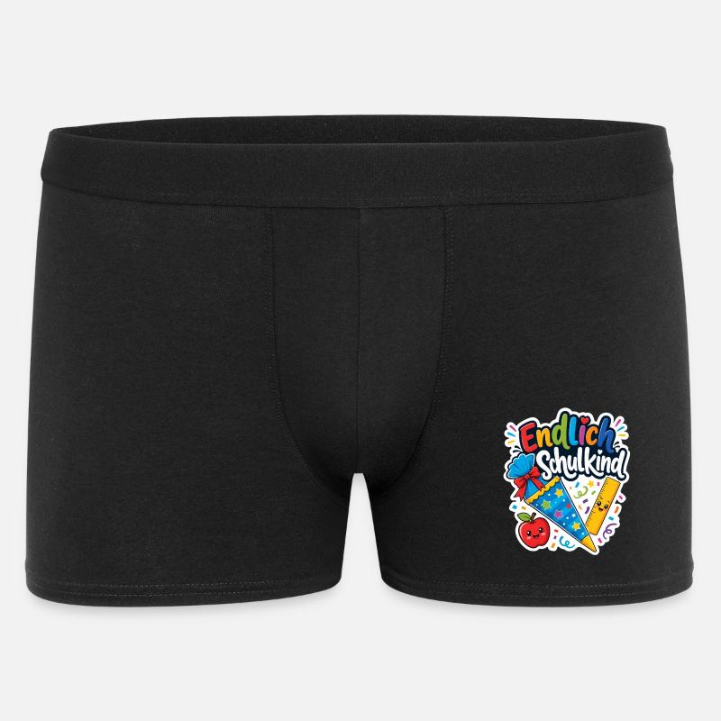 Schulkind 2026 Einschulung 2026 Schulanfang - Männer Boxer Shorts - Schwarz