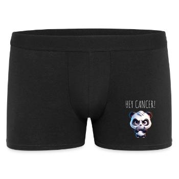 Hey Krebs Wütender Panda - Männer Boxer Shorts - Schwarz - Vorne
