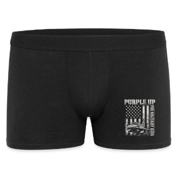 Purple Military Kids Fighter Jet Military Kid - Men's Boxer Shorts - black - Front