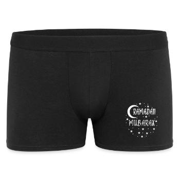 Ramadan Mubarak Moon and Stars - Men's Boxer Shorts - black - Front