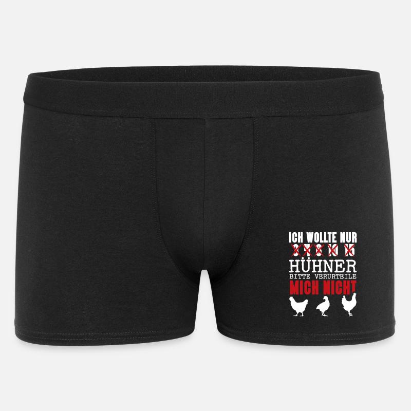 Hühnerflüsterer Huhn Hühnerhalter Hühner - Männer Boxer Shorts - Schwarz
