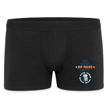 Eat Sleep Rip Packs Repeat-Sammelkarten-Booster - Männer Boxer Shorts - Schwarz - Vorne