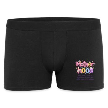 Maternité Rétro Groovy – La Vie de Maman Rock - Boxer Homme - noir - Devant