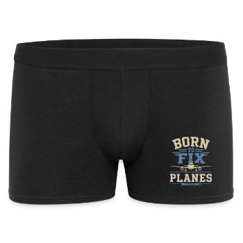 Luftfahrt Ingenieur Flugzeugtechnik Wartung - Männer Boxer Shorts - Schwarz - Vorne