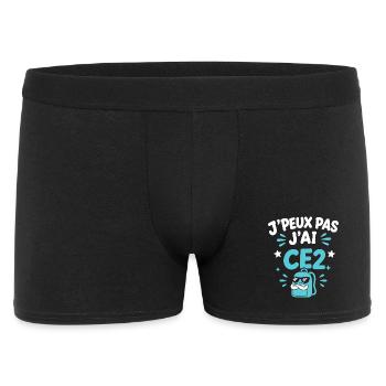 J'peux pas j'ai CE2 - Boxer Homme - noir - Devant