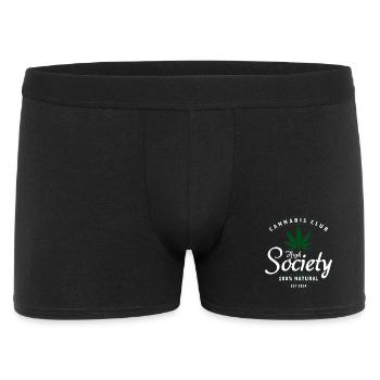 High Society Cannabis Club Logo - Boxer Homme - noir - Devant