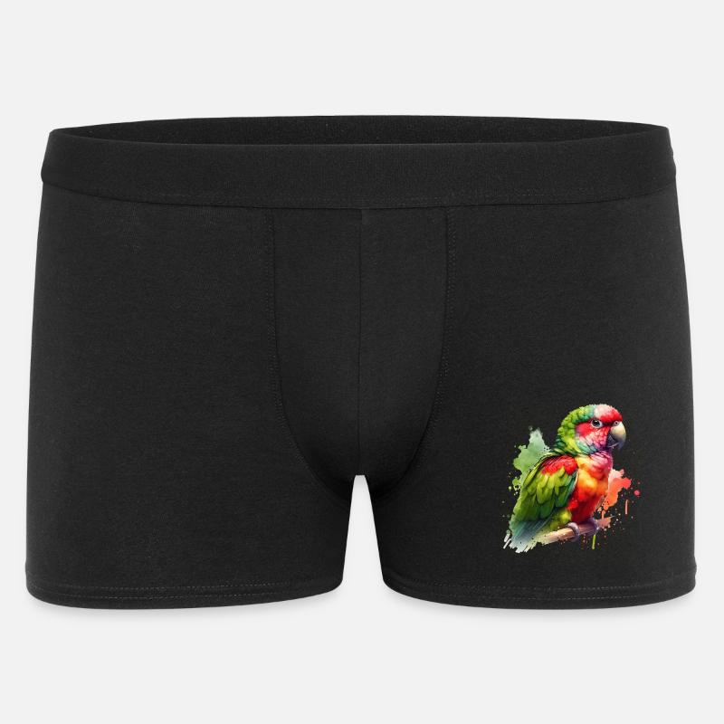 Alexandrasittich Geschenk - Männer Boxer Shorts - Schwarz