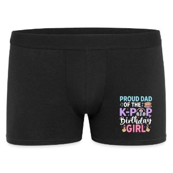 Proud Dad of The K-Pop Birthday Girl - Men's Boxer Shorts - black - Front