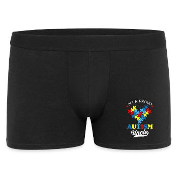 Proud Autism Uncle Heart - Men's Boxer Shorts - black - Front