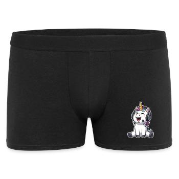 Unicorn Singing Listening to Music - Men's Boxer Shorts - black - Front