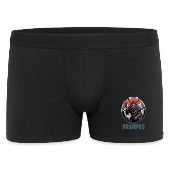 Krampus Alpenlegende Düsterer Weihnachtsdämon In - Männer Boxer Shorts - Schwarz - Vorne