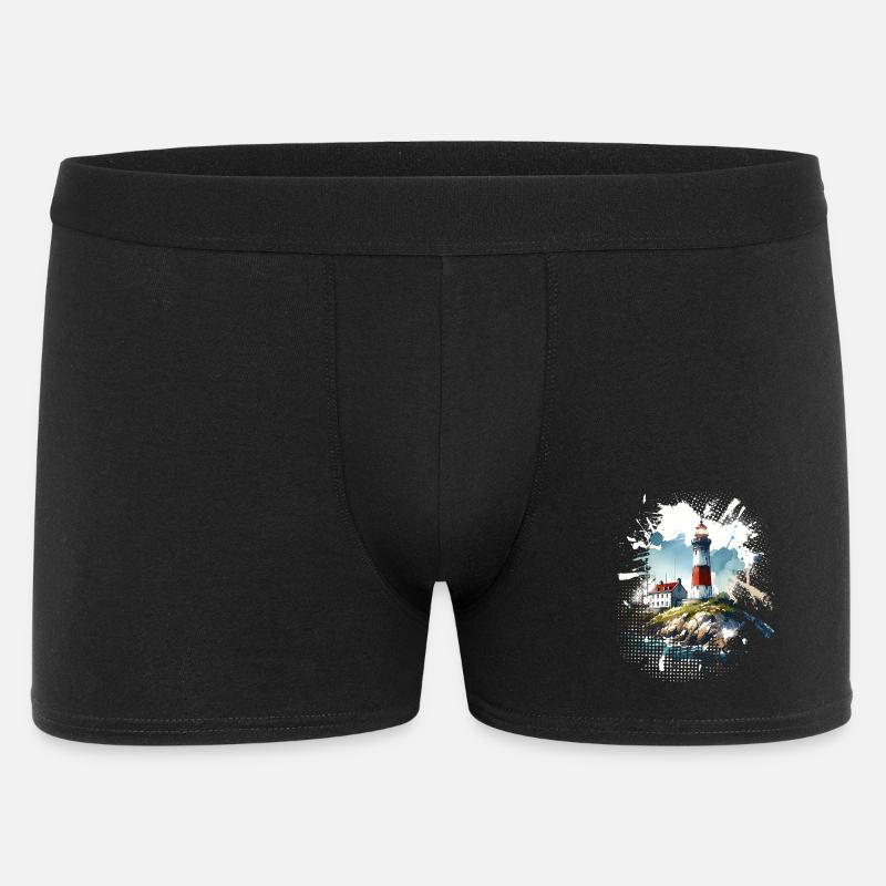 lighthouse - Men's Boxer Shorts - black