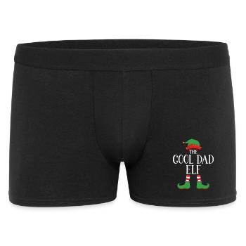 Cool Dad Elf Christmas Graphic - Men's Boxer Shorts - black - Front