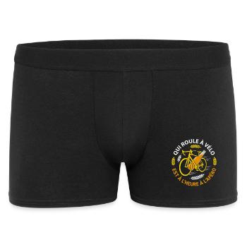 Bike Beer Aperitif Cyclist Humor - Men's Boxer Shorts - black - Front