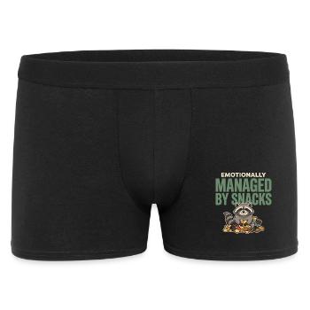 Raccoon Funny - Men's Boxer Shorts - black - Front